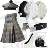 Battle Of Kilts Men’s Tartan Kilt Outfit – 9-Piece Scottish Set with Premium Accessories